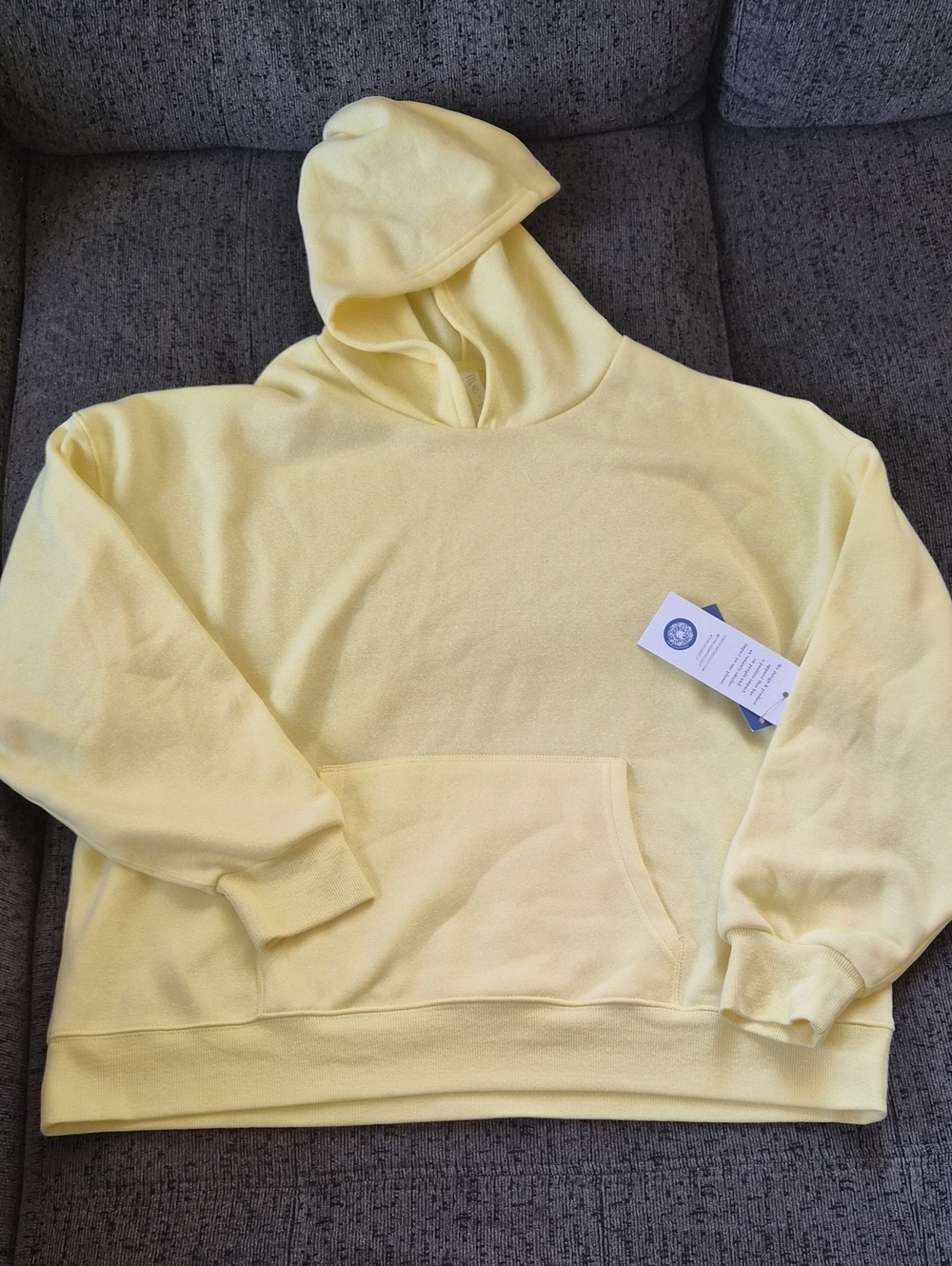 Women's Hoodie Sweatshirt - Pale Yellow